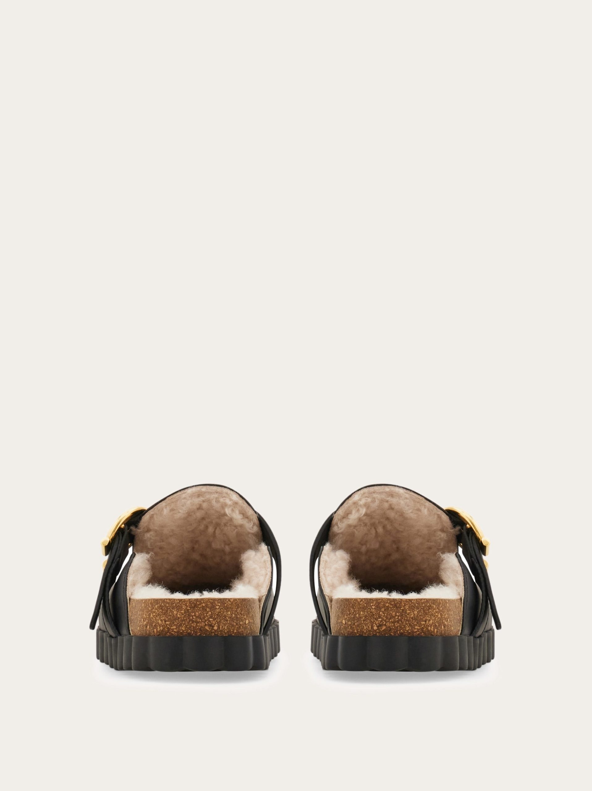 Ferragamo Gancini clog with rippled sole detail - Image 2